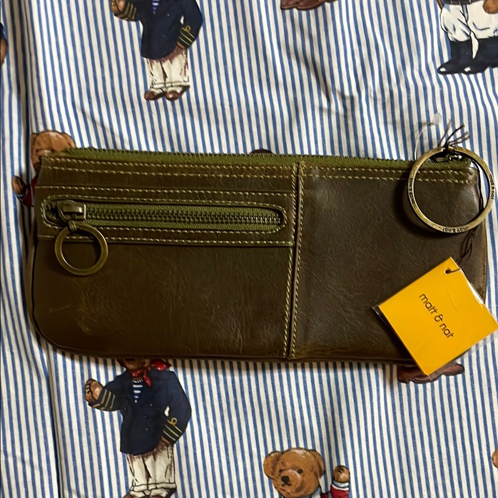 Matt & Nat Olive Green Womens  wallet